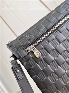 L.V Takeoff Pouch Damier Infini Leather Black N40504