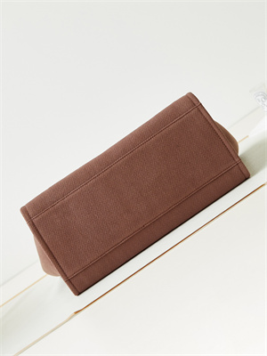 Cha.nel Deauville Large Shopping Bag Mixed Fibers Gold Tone Metal Caramel A66941