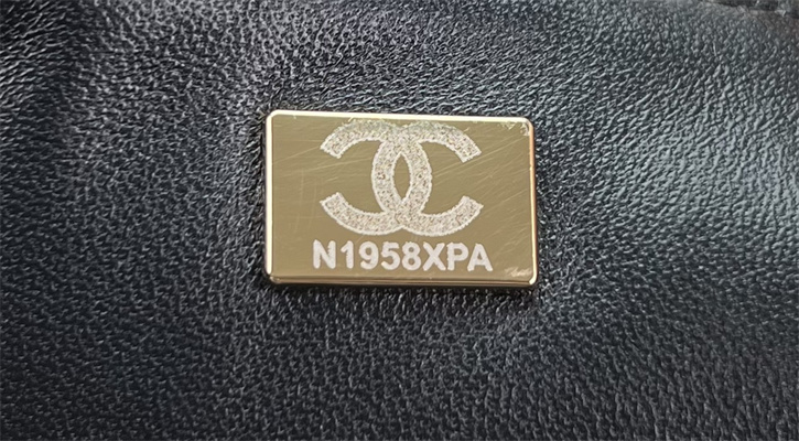 Cha.nel Mini Classic Flap Bag Tweed Gold Tone Metal Black A01116