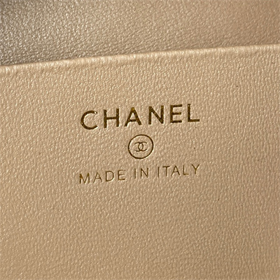 Cha.nel Vanity Case With Top Handle Lambskin Gold Tone Metal Blue AP2731