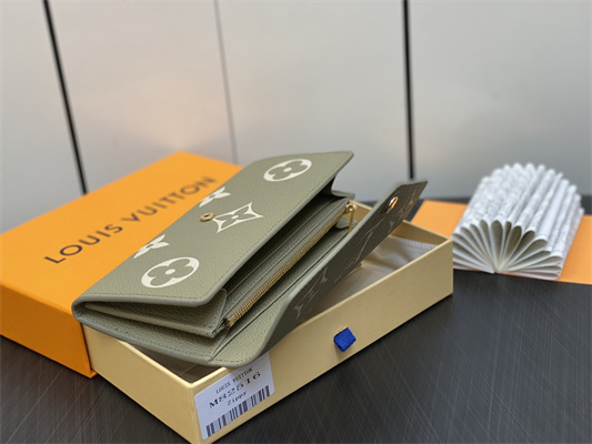 L.V Sarah Wallet Monogram Empreinte Leather Green M82516