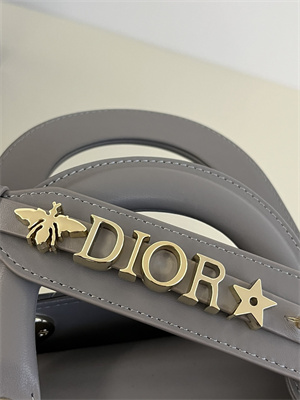 CD Small Lady Di.or My ABCDior Bag Cannage Lambskin Gold Tone Metal Taupe