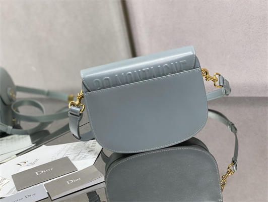 CD Medium Di.or Bobby Bag Box Calfskin Blue