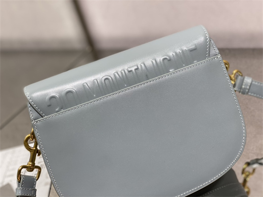 CD Medium Di.or Bobby Bag Box Calfskin Blue