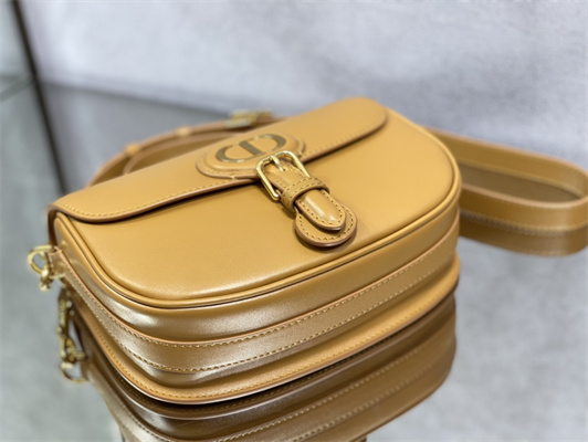 CD Medium Di.or Bobby Bag Box Calfskin Amber