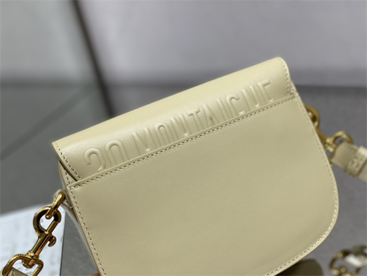 CD Small Di.or Bobby Bag Box Calfskin Sand-Colored