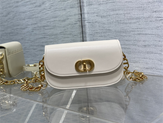 CD Small 30 Montaigne Avenue Bag Box Calfskin Dusty Ivory