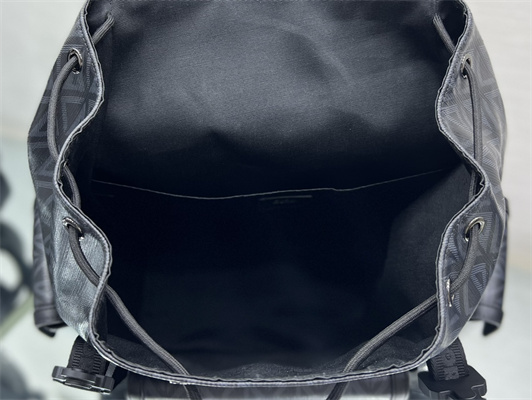 Large Di.or Hit The Road Backpack Black CD Diamond Canvas