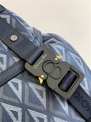 Large Di.or Hit The Road Backpack Navy Blue CD Diamond Canvas