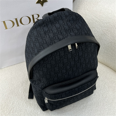 Di.or Rider Backpack Black Oblique Jacquard