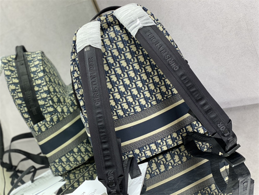 Di.or Travel Backpack Blue Oblique Jacquard