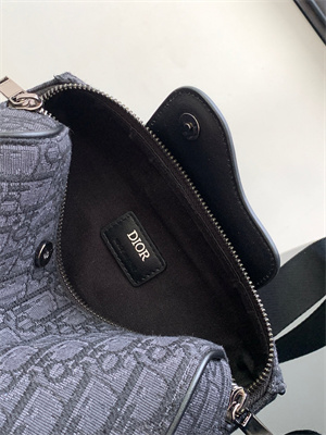 Di.or Lingot 22 Shoulder Bag Black Oblique Jacquard