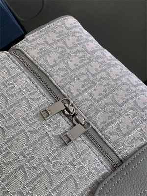 Di.or Lingot 50 Travel Bag Grey Oblique Jacquard
