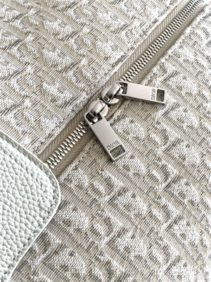 Di.or Lingot 50 Travel Bag Beige Oblique Jacquard