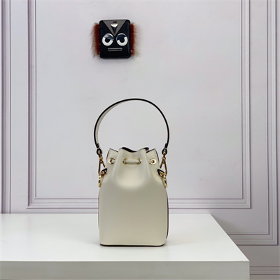 Fen.di MON TRESOR White Leather Mini Bag