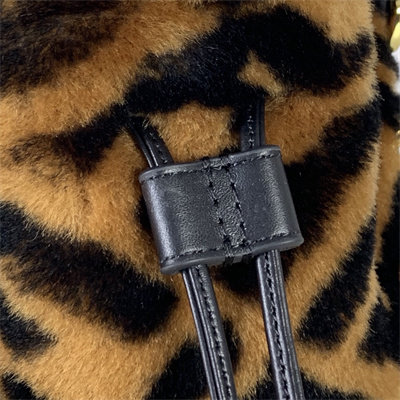 Fen.di MON TRESOR Brown Sheepskin Mini Bag