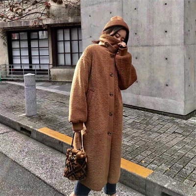 Fen.di MON TRESOR Brown Sheepskin Mini Bag