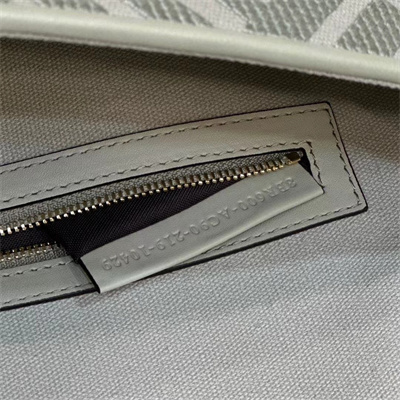 Fen.di BAGUETTE Light Green FF Canvas Bag