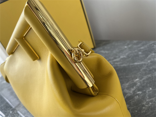 Fen.di FIRST MEDIUM Yellow Leather Bag