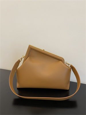 Fen.di FIRST MEDIUM Brown Leather Bag