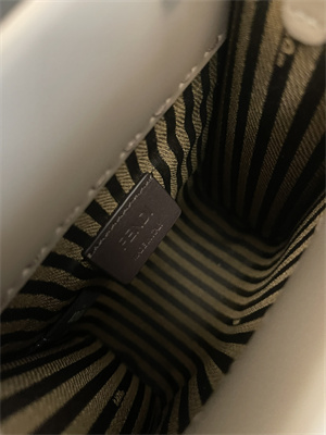 Fen.di MINI SUNSHINE SHOPPER Grey Leather