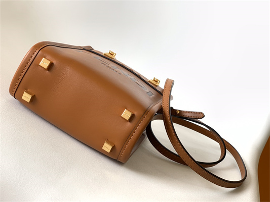 Fen.di MINI SUNSHINE SHOPPER Brown Leather