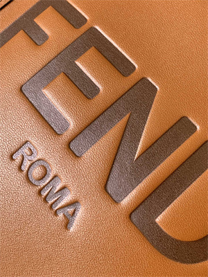 Fen.di MINI SUNSHINE SHOPPER Brown Leather