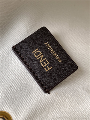Fen.di MON TRESOR White Canvas FF Mini Bag