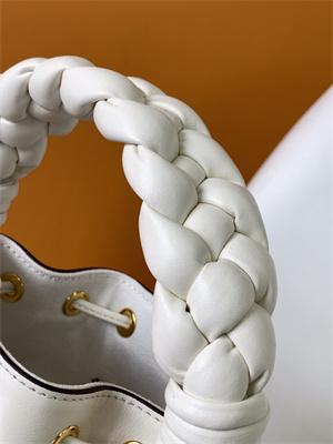 Fen.di MON TRESOR White Canvas FF Mini Bag