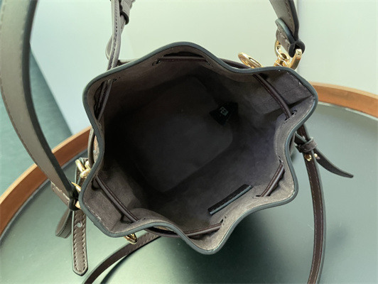 Fen.di MON TRESOR Brown FF Fabric Mini Bag
