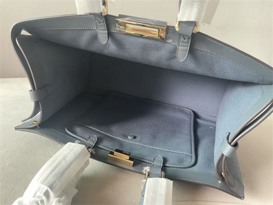 Fen.di Peekaboo X-Tote FF Canvas Blue Color