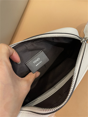 Fen.di CAMERA Case Cream FF Canvas and Leather