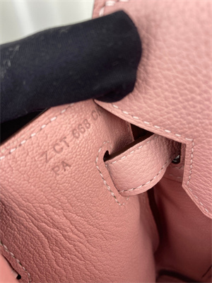 Bir.kin Bag TOGO Leather 25/30/35CM Gold/Silver Hardware In Rose Sakura Color HS