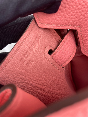 Bir.kin Bag TOGO Leather 25/30/35CM Gold/Silver Hardware In Rose Confetti Color HS