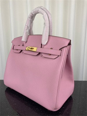 Bir.kin Bag TOGO Leather 25/30/35CM Gold/Silver Hardware In Pink Color HS