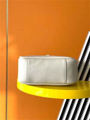 Y.S.L LE 5 A 7 Supple SMALL HOBO BAG In White Leather