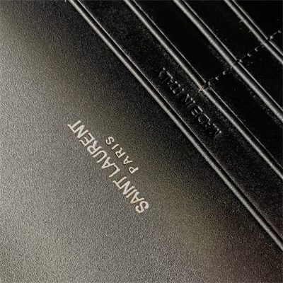 Y.S.L KATE SMALL TASSEL IN SMOOTH Leather Silver Tone Metal Black Color