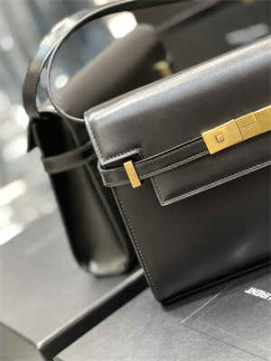 Y.S.L MANHATTAN SMALL Shoulder Bag In BOX Saint Laurent Black Color
