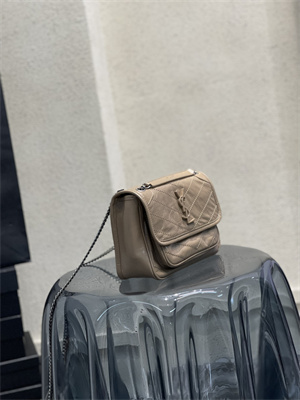 Y.S.L NIKI BABY In Vintage Leather Beige Color