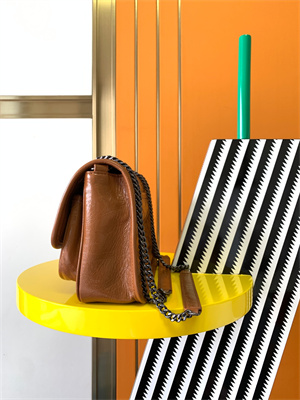 Y.S.L NIKI BABY In Vintage Leather Brown Color