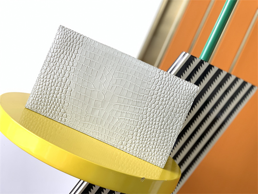 Y.S.L UPTOWN POUCH IN CROCODILE EMBOSSED LEATHER White Color Gold Tone Metal