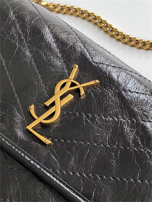 Y.S.L NIKI MEDIUM In Vintage Leather Black Color