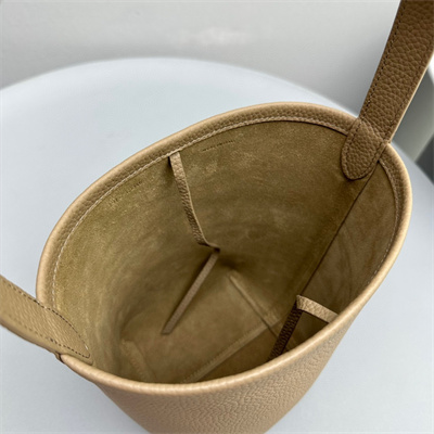 The Row Park N/S Small Tote Bag Grained Calfskin Lt Beige Color