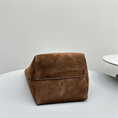 The Row Park N/S Medium Tote Bag Dk Brown Suede