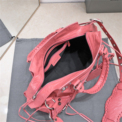Women’s NEO Cagole City Small Handbag In Arena Lambskin Watermelon Color