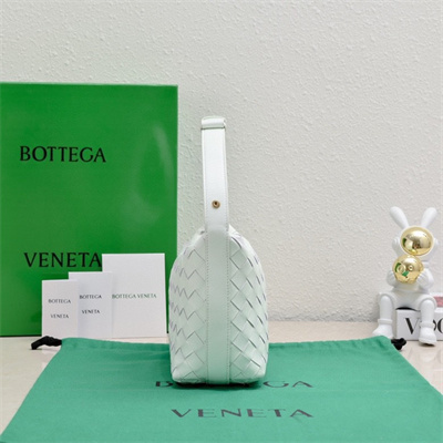 BV Mini Wallace Shoulder Bag In Soft Calfskin Leather Glacier Color