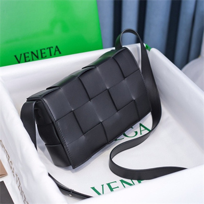 BV Cassette Cross Body Bag In Lambskin Black Color