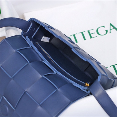 BV Cassette Cross Body Bag In Lambskin Navy Color