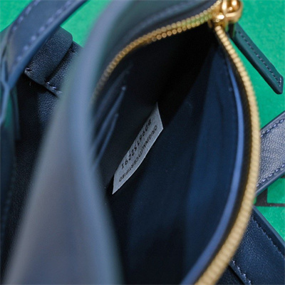 BV Small Flip Flap Tote Bag In Lambskin Leather Navy Color