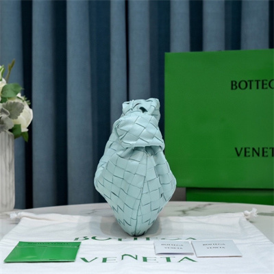 BV Mini Jodie In Lambskin Leather Teal Washed Color